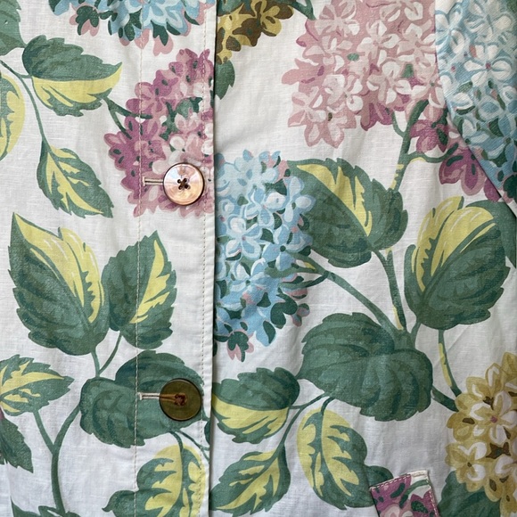 BY ANTHROPOLOGIE Hydrangea Rain Jacket Size XS - Picture 3 of 6